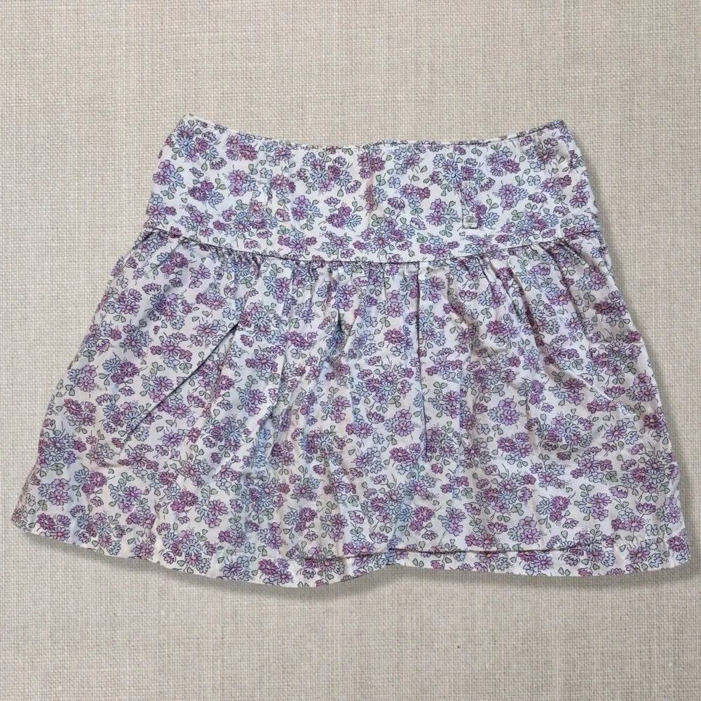 OshKosh B’gosh Girls Floral Button Front Skort Skirt Size 6X Cottagecore